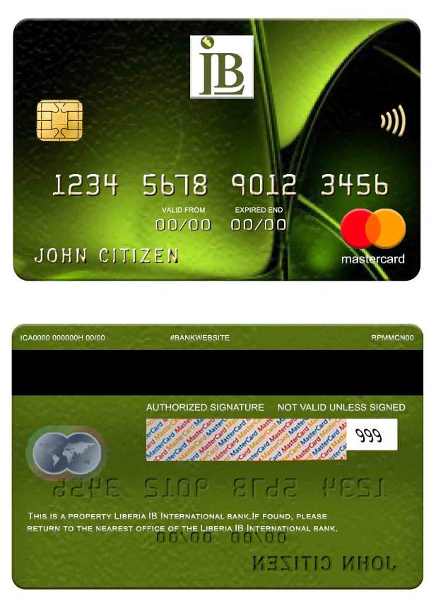 Liberia IB International Bank mastercard